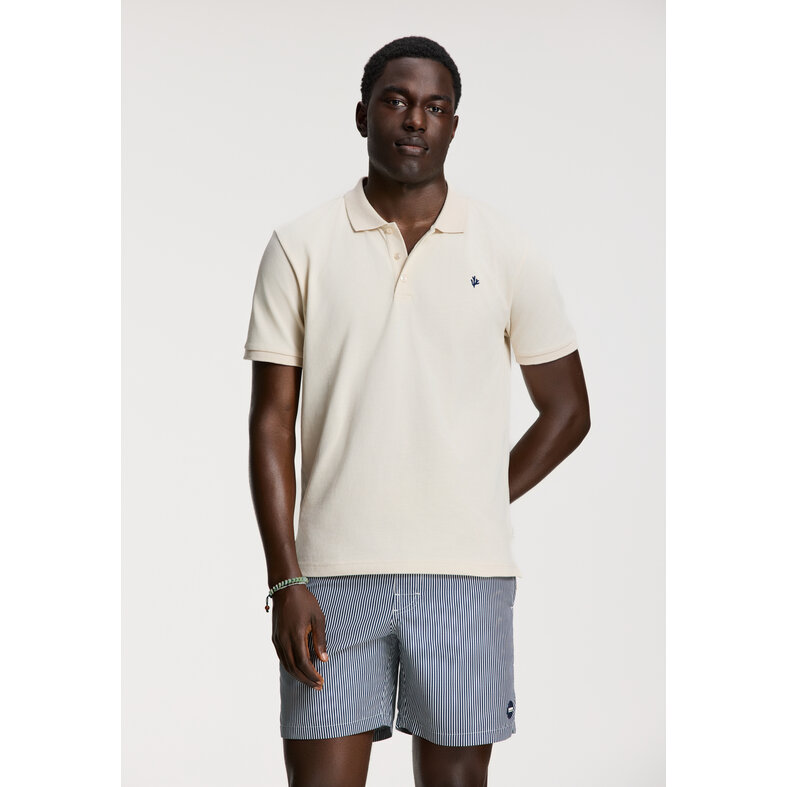 Shiwi Shiwi Heren Zwemshort MIKE 7" Gestreept Donkerblauw/Wit