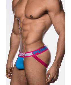 PUMP Men's Sugar Rush Jockstrap Pink/Blue/White