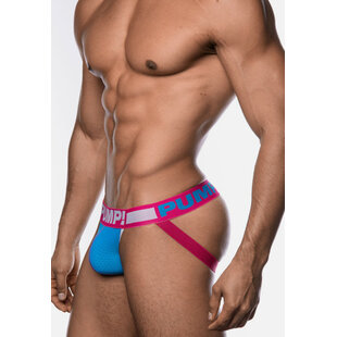 PUMP Heren Sugar Rush Jockstrap Roze/Blauw/Wit