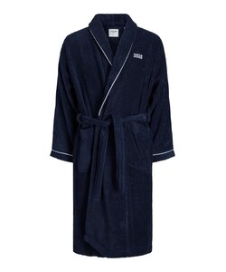 Jack & Jones Badjas Heren Badstof JACPIPING BATHROBE Navy Blazer
