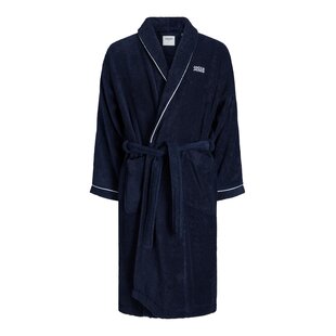 Jack & Jones Bathrobe Men's Terry JACPIPING BATHROBE Navy Blazer