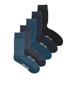 Jack & Jones Socks Men's JACVICKY DOT Dots Print 5-Pack