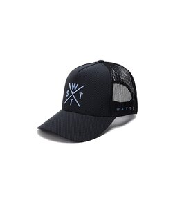 WATTS Unisex Cap TRIBE Logo Effen Donkergrijs/Lichtblauw