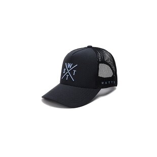 WATTS Unisex Cap TRIBE Logo Effen Donkergrijs/Lichtblauw
