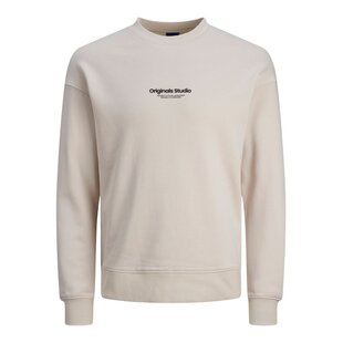 Jack & Jones Men's Sweater Sweater JORVESTERBRO Moonbeam Beige