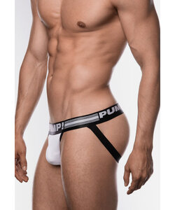 PUMP Men's Free-Fit Jockstrap White/Black