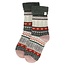 Apollo Apollo Ladies Wool House Socks Light Pink With Ice Stars