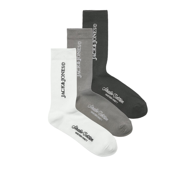 Jack & Jones Jack & Jones Heren Sportsokken JACJAY Tennissokken 3-Pack Effen
