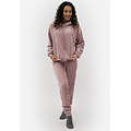Apollo Apollo Dames Huispak Loungewear Fleece Incl Capuchon Pastel Roze