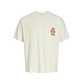 Jack & Jones Jack & Jones Men's Backprint T-Shirt JORARGOS Cream White