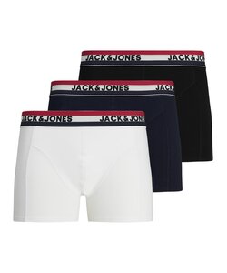Jack & Jones Men's Boxer Shorts Trunks JACWAISTBAND Plain 3-Pack