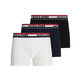 Jack & Jones Men's Boxer Shorts Trunks JACWAISTBAND Plain 3-Pack