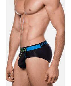 PUMP Heren Sonic Slip Zwart/Blauw/Neon Groen