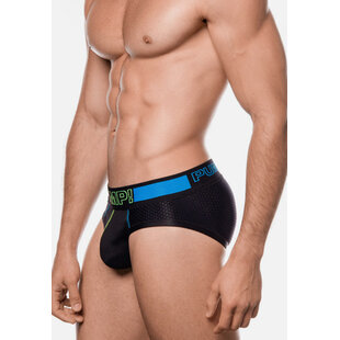 PUMP Men's Sonic Slip Black/Blue/Neon Green