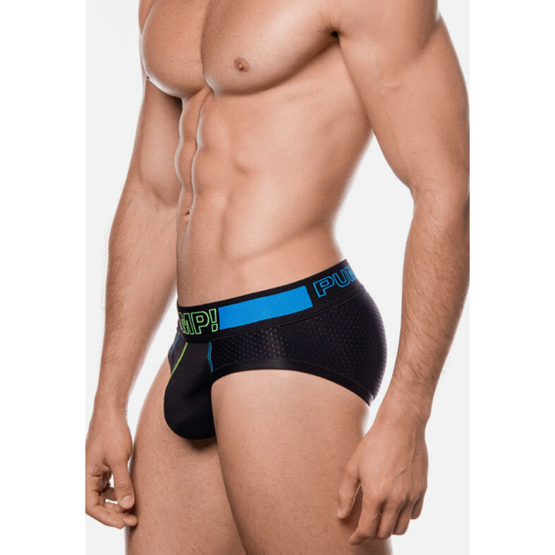 PUMP! PUMP Heren Sonic Slip Zwart/Blauw/Neon Groen