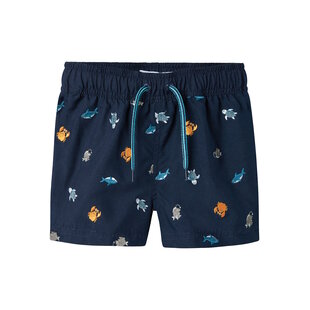 Name It Jongens Zwemshorts NMMZOO Zeedieren Print Donkerblauw