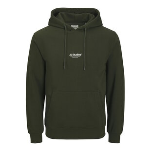 Jack & Jones Men's Hoodie JJESOHO Dark Green