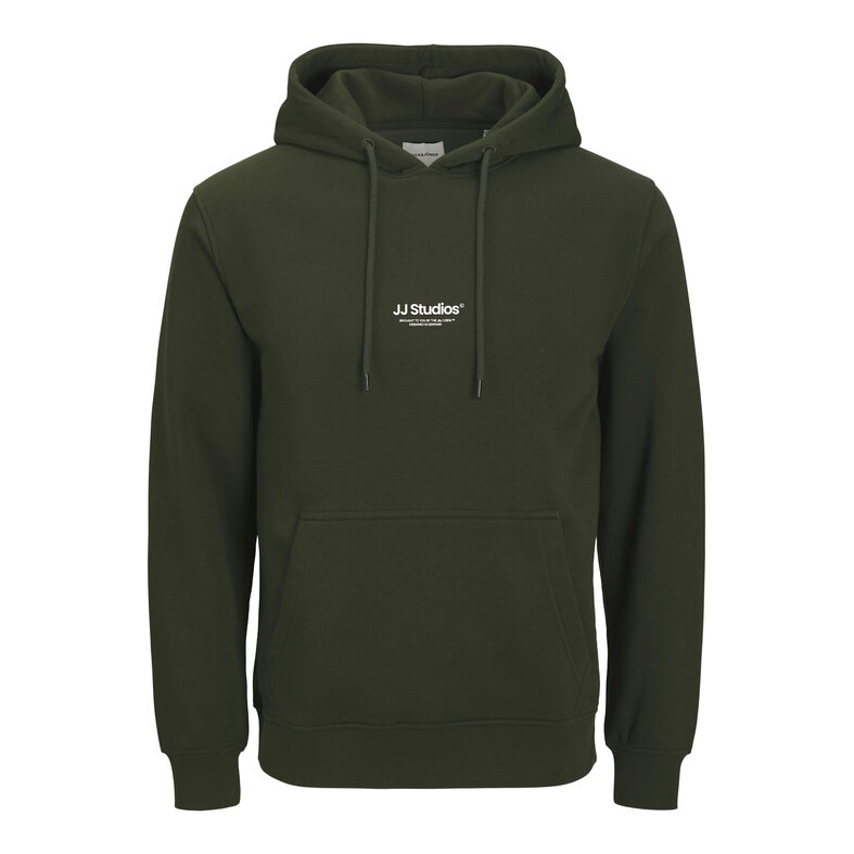 Jack & Jones Jack & Jones Men's Hoodie JJESOHO Dark Green