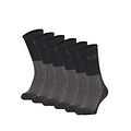 Cat Caterpillar Heavy Duty Heren Werksokken 6 paar Zwart/Grijs