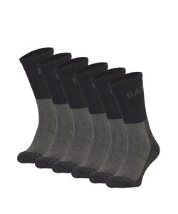 Caterpillar Heavy Duty Men's Work Socks 6 pair Black/Grey