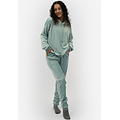 Apollo Apollo Ladies House Suit Loungewear Fleece Incl Hood Pastel Blue