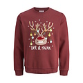 Jack & Jones Jack & Jones Men's Christmas Sweater JJCHRISTMAS Red