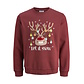 Jack & Jones Jack & Jones Heren Kersttrui JJCHRISTMAS Rood