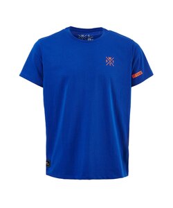 WATTS Unisex T-Shirt WATTS01 Ronde Hals Organisch Katoen Effen Blauw