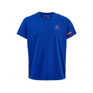 WATTS Unisex T-Shirt WATTS01 Ronde Hals Organisch Katoen Effen Blauw