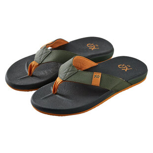 XQ Men's Flip Flops Ergonomic Black/Green