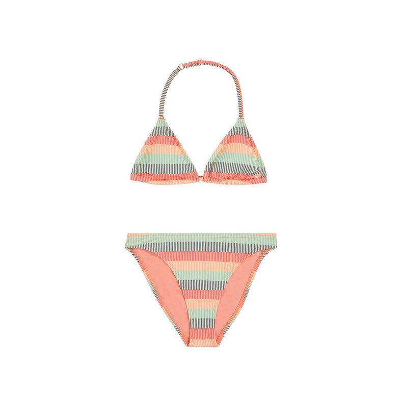 O'Neill O'Neill Girls Triangle Bikini Set Rainbow Striped