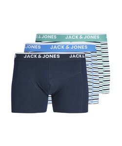 Jack & Jones Heren Boxershorts Trunks JACKODA Gestreept 3-Pack