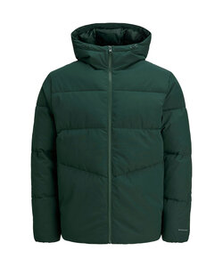 Jack & Jones Heren Winterjas JJGLOBAL Puffer Jacket Scarab Donkergroen