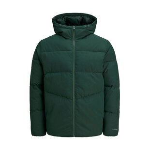 Jack & Jones Men's Winter Jacket JJGLOBAL Puffer Jacket Scarab Dark Green
