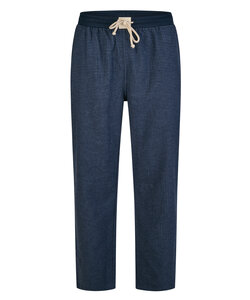 Phil & Co Heren Pyjamabroek Lang Geruit Flanel Blauw