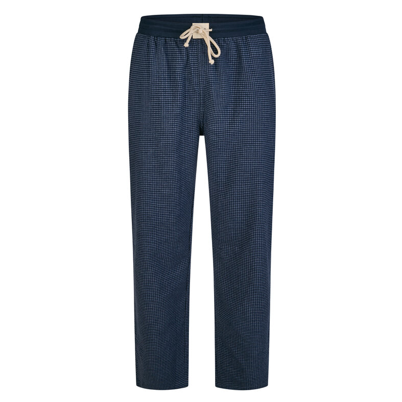 Phil & Co Phil & Co Men's Pyjama Pants Long Checkered Flannel Blue