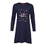 Happy Shorts Happy Shorts Dames Kerst Pyjama Nachthemd Donkerblauw