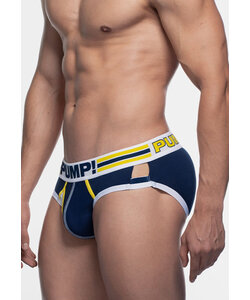 PUMP Men's Recharge Sidecut Slip Dark Blue/White/Yellow