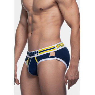PUMP Men's Recharge Sidecut Slip Dark Blue/White/Yellow