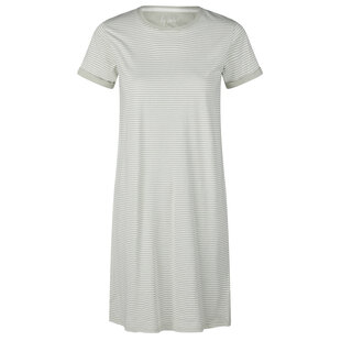 By Louise Ladies Nightshirt Short Sleeve Green Striped