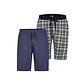 Phil & Co Phil & Co Heren Korte Pyjamabroek Geruit/Effen 2-Pack