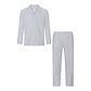 Phil & Co Phil & Co Heren Pyjama Set Lang Geweven Blauw Gestreept