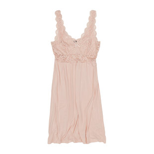 By Louise Slipdress Ladies Negligé With Lace Pink