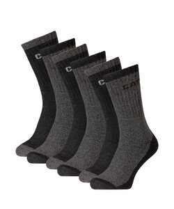 CAT Thermo Sokken Heren Zwart/Grijs - 6-Paar