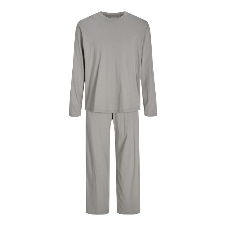 Jack & Jones Jack & Jones Men's Lounge Pajama Set Long JACALFRED Plain Gray