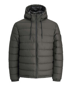 Jack & Jones Heren Winterjas JCOPOINT Puffer Jacket Donkergrijs