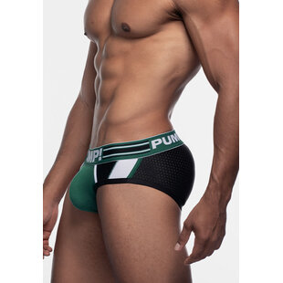 PUMP Heren Boost Slip Zwart/Donkergroen/Wit