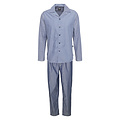 JBS JBS Heren Pyjama Set Lang Gestreept Met Knoopsluiting Lichtblauw