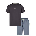 Phil & Co Phil & Co Heren Shortama Korte Pyjama Set Grijs HeyHey