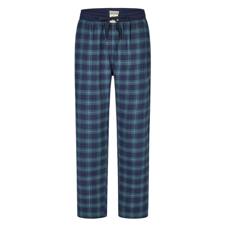 Phil & Co Phil & Co Men's Pyjama Pants Long Flannel Checkered Green